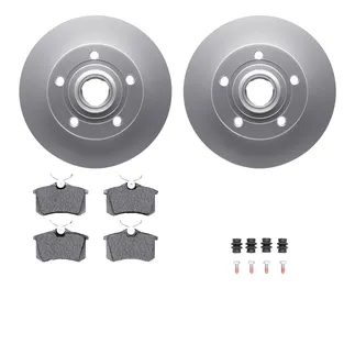 R1 Concepts WDTH1-73001 Brake Rotors - Carbon Coated W/ Euro Ceramic Pads & Hdw